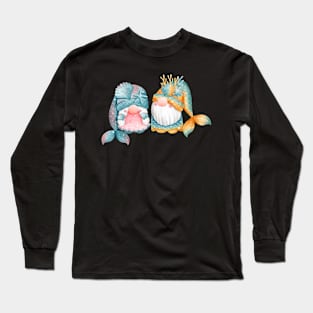 Cute Mermaid Gnomes Mermaid Love Mermaid Life Long Sleeve T-Shirt